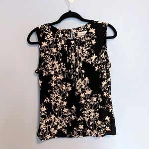 Calvin Klein Floral Sleeveless Blouse